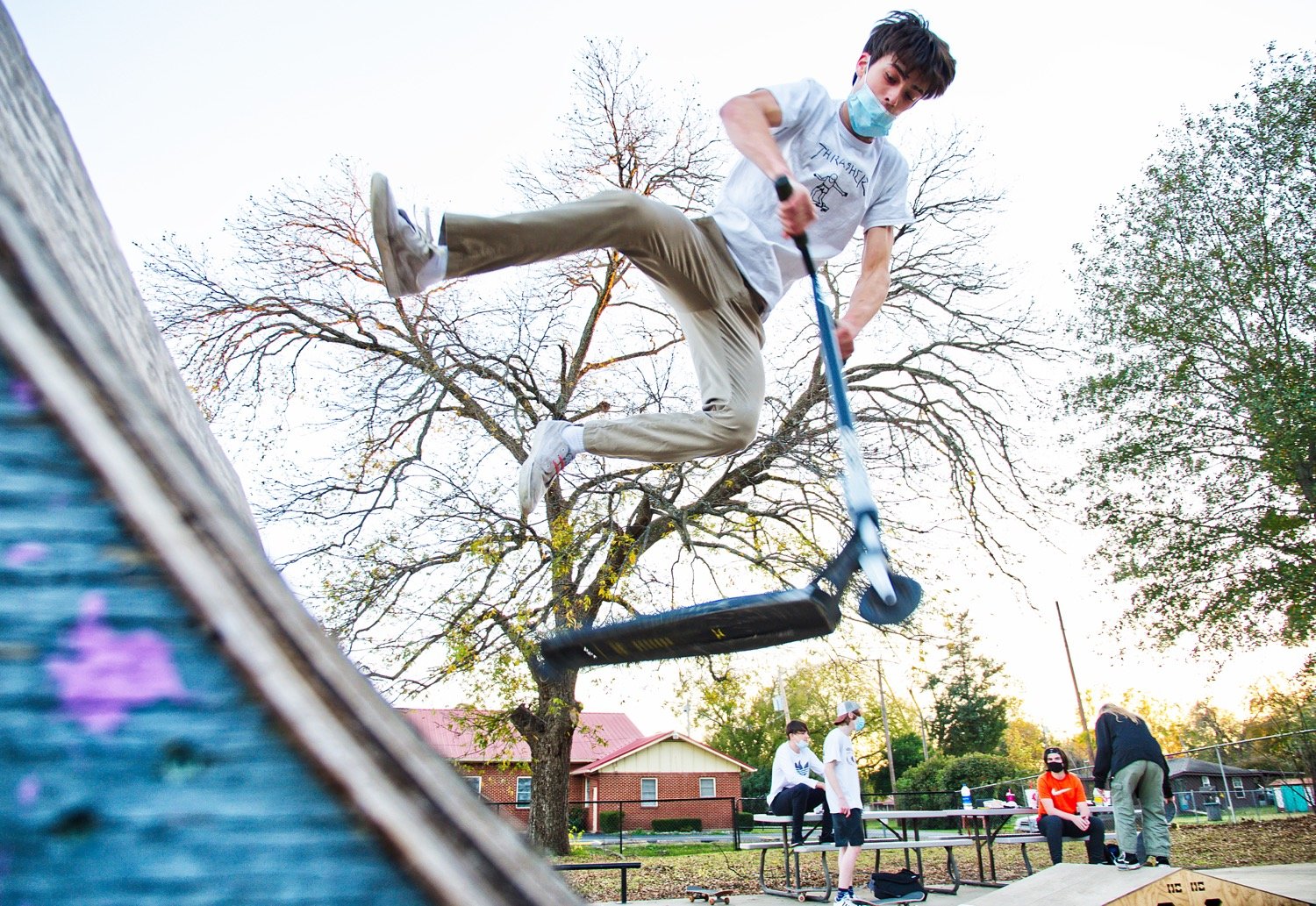Caleb Gant performs a trick at the St. Paul Community Skate Park in Mineola.
[see more tricks]